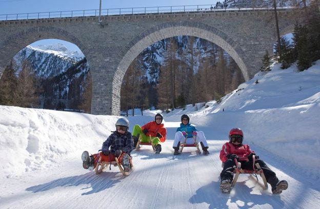 Graubünden is not just for skiing Schlitteln Berguen d4d303eb71
