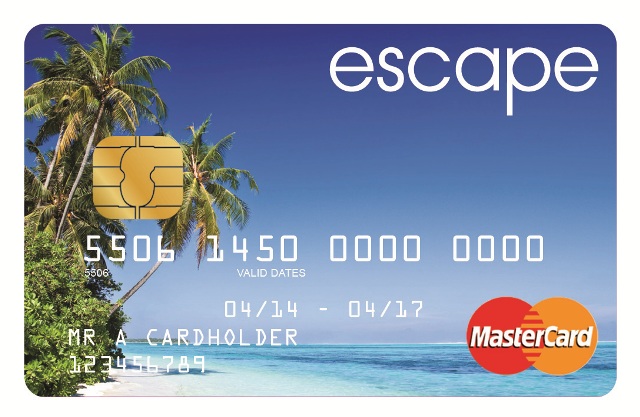 escape travel card login