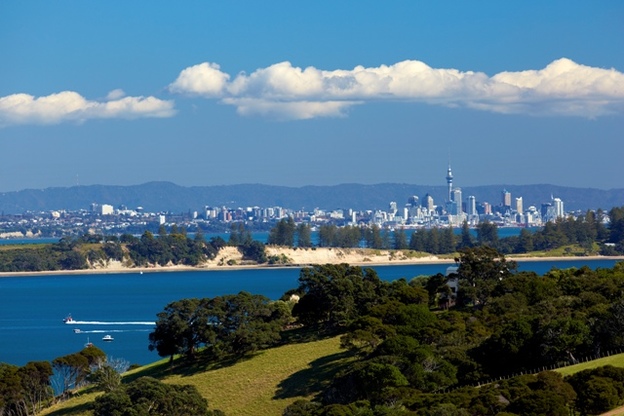 auckland view from Waiheke