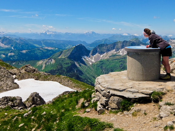 Rupert Parker dons his hiking boots as he goes walking the High Alps in France. Mont de Grange Summit with Hiker