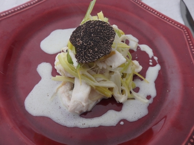 Anthea Gerrie goes truffle hunting in Uzès Skate with leeks and truffle