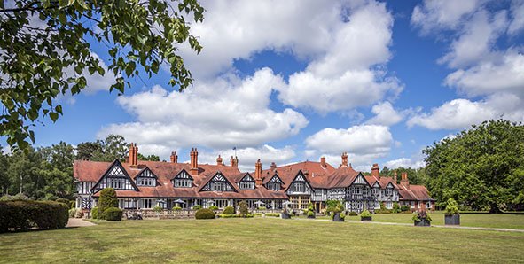 Terry Marsh stays at The Petwood Hotel in Woodhall Spa and discovers a world of difference. etwood Hotel exterior view 1