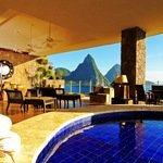 Andy Mossack literally lives the high life at Jade Mountain Resort, perhaps the most spectacular luxury hotel in the world?