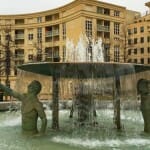 Montpellier Antigone fountain