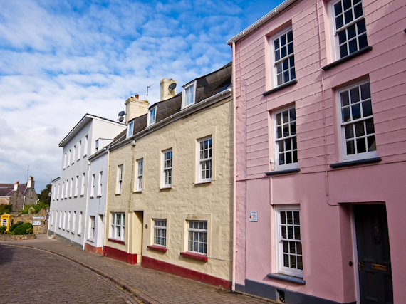 Rupert Parker travels to Guernsey and Alderney to discover how the islands coped under occupation  in WW2. St Anne Alderney