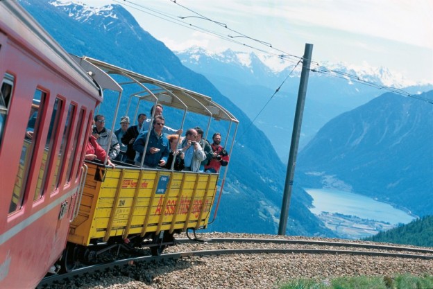 Michael Edwards samples the Bernina Express, one of Europe’s legendary rail journeys from Italy to Switzerland. Bernina Experience Open Carriage