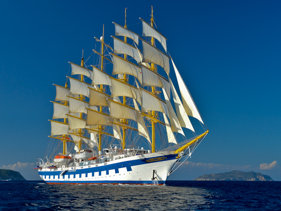 Royal Clipper with Sails