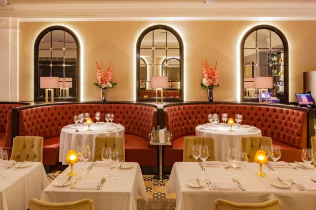 Andy Mossack eats at the newly renovated Palm Beach Casino restaurant in London's Mayfair.