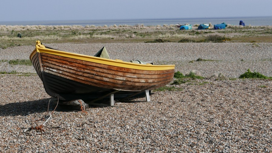 Quaint Kessingland beach.