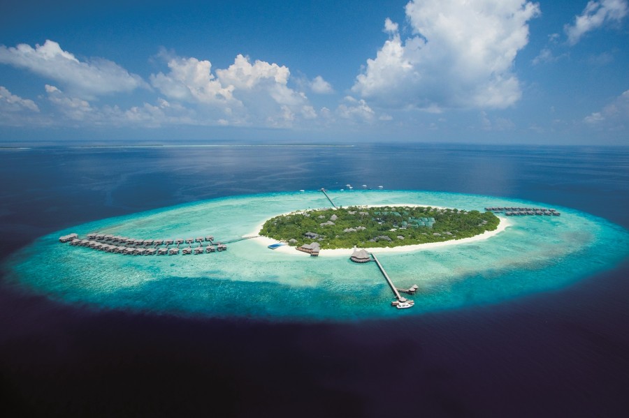 Aerial view of JA Manafaru Maldives