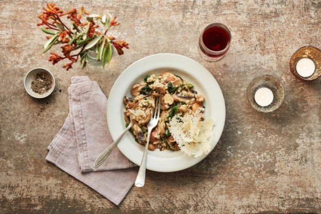 Carluccio's porcini and portobello risotto