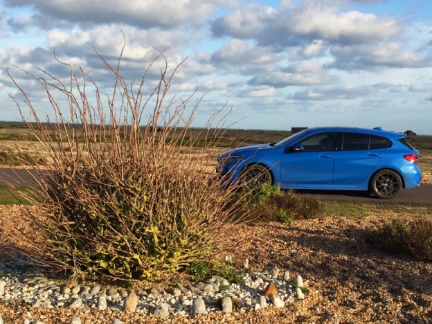 BMW1 outside Derek Jarmans garden
