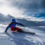 Michael Cranmer pulls on his ski boots to Ski With The Weekend Warriors In Obergurgl Fast carving above Hochgurgl