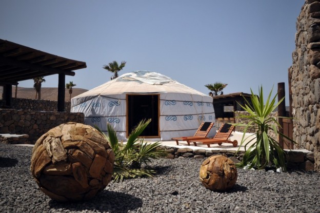 Judith Baker reviews Finca de Arrietta a sustainable eco hotel on Lanzarote. 6 Eco Yurt Suite1