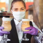 Hog On The Tyne. A brilliant foodie guide to Newcastle. 9 Hog on the Tyne. After four months of eating in, Tim Cooper takes the temperature of dining out again in Newcastle - with his hand gel and disinfectant wipes at the ready. shutterstock 1731094378