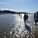 Rupert Parker is feeling very biblical as he takes a guided tour walking across the Somme estuary at low tide. Towards St Valery e1597846499237