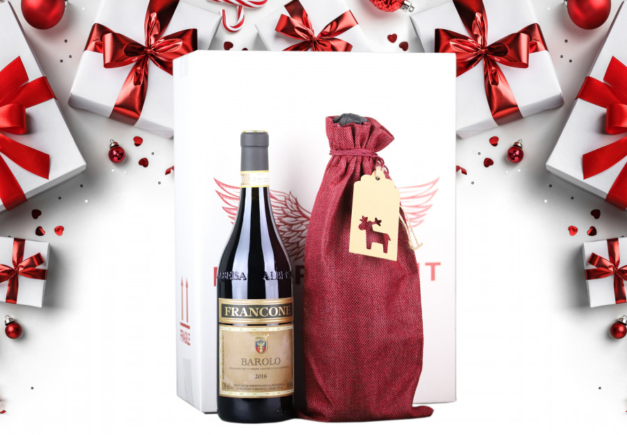 Independent wine gift wrapping of wine bottles Christmas theme4