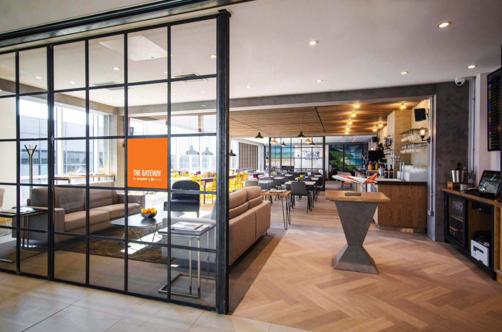 easyJet has opened its first airport lounge at Gatwick Airport