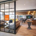 easyJet has opened its first airport lounge at Gatwick Airport