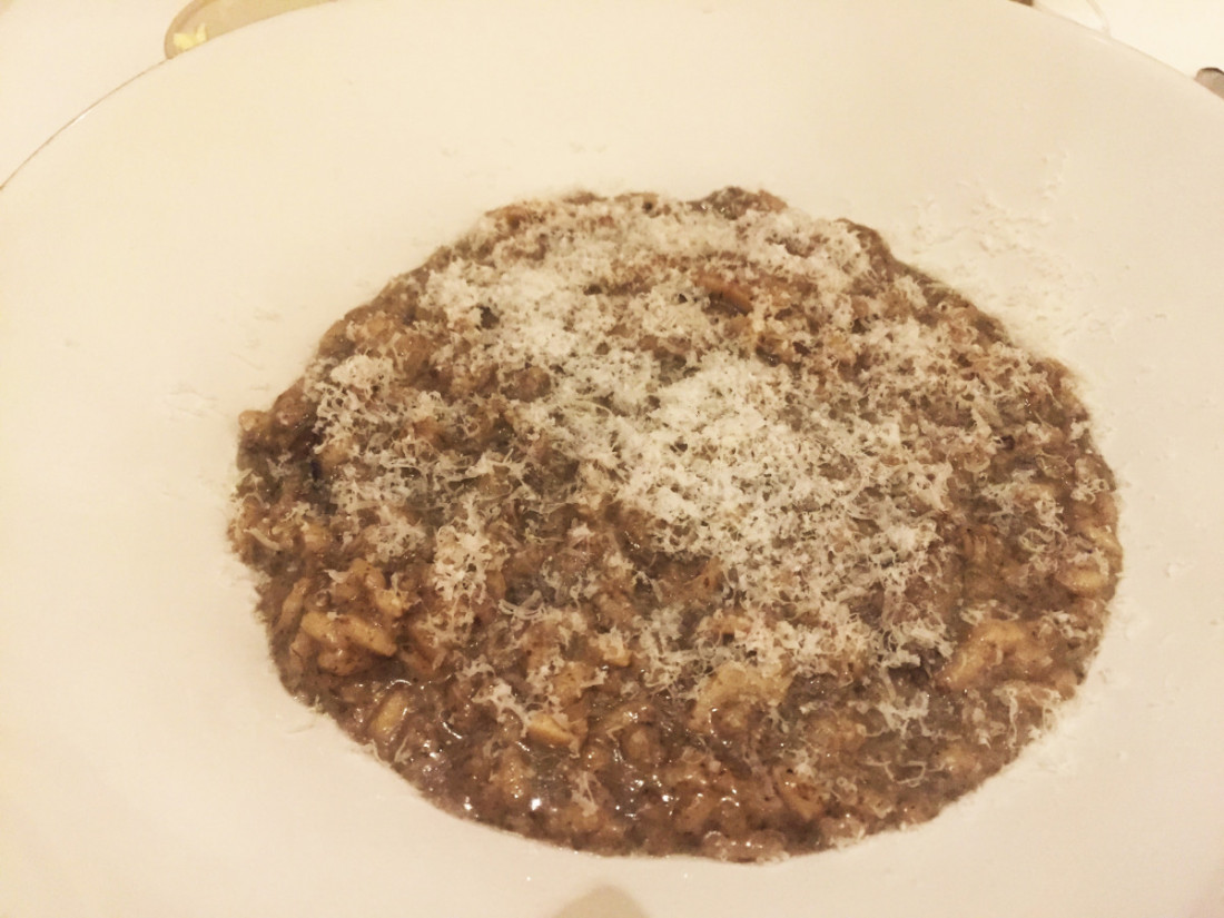 Cep truffle and Parmesan risotto at Kitchen W8