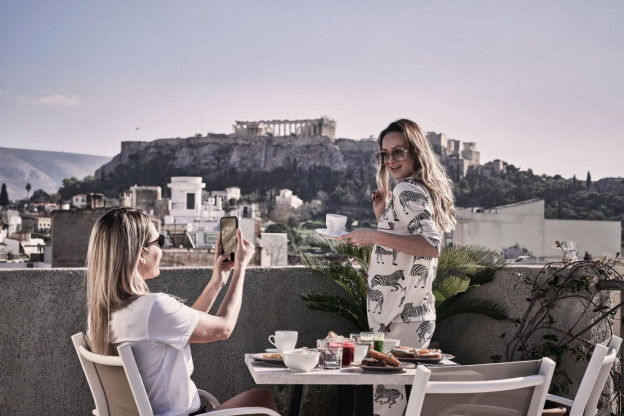 Andy Mossack stays at the new Asomaton hotel in the centre of one of Athens’ trendiest neighbourhoods. Asomaton roof 2 e1640100265531