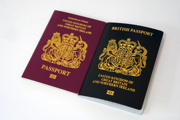 Old and New British Passport