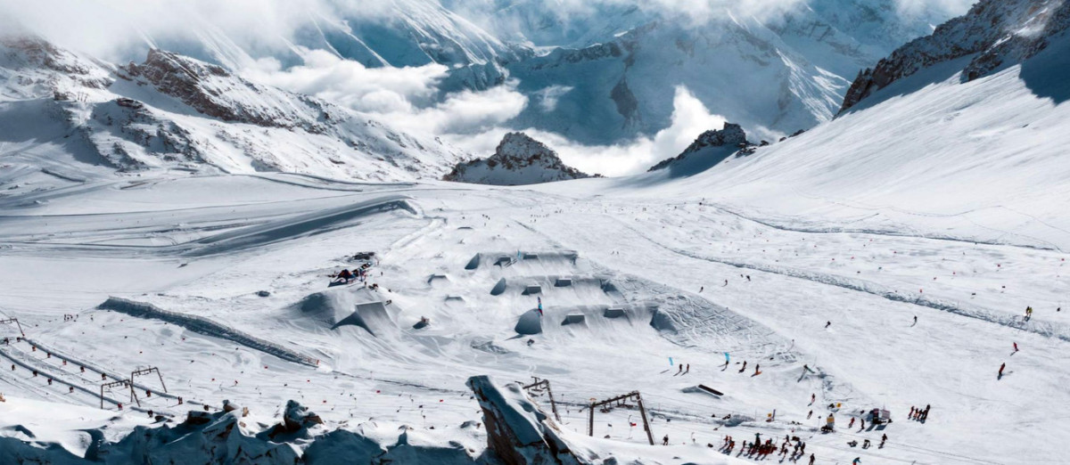 View from top of Hintertux glacier