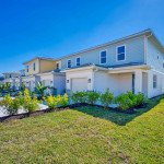 Spectrum Resort townhome front garden