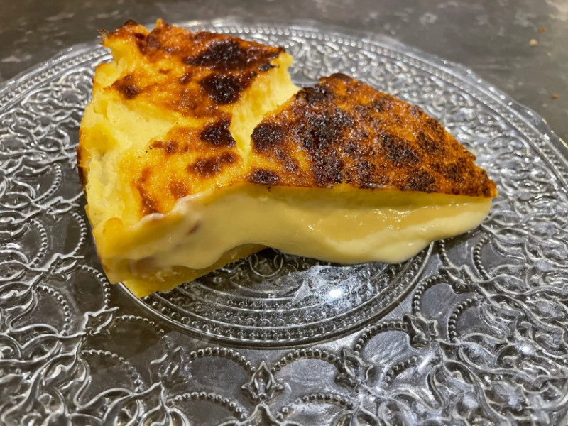 Creamy tart of Idiazabal cheese at Charlatan e1684432345304
