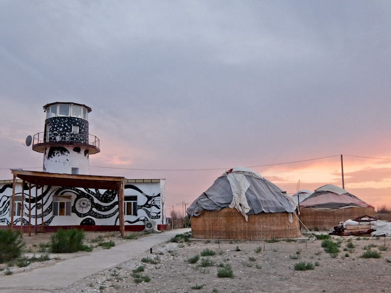 Lighthouse and Yurts