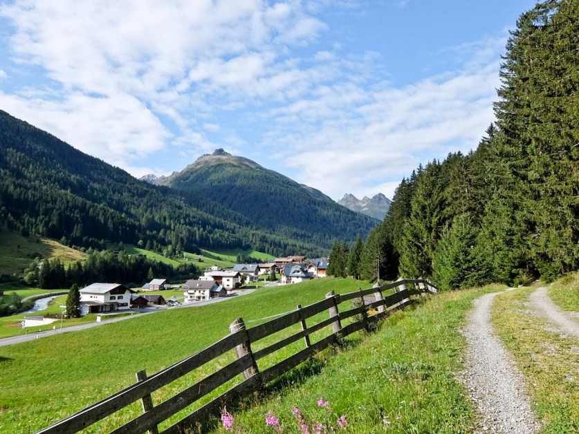 Trail up Ischgl Valley