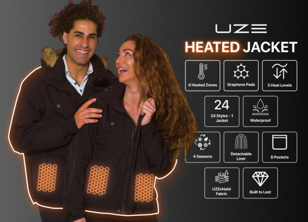 UZE Heated Waterproof Jacket.