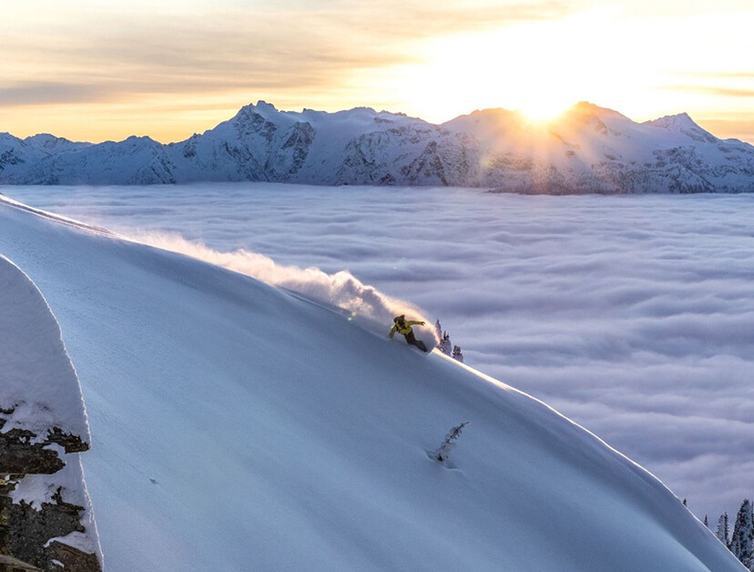 Riding an edge in Verbier