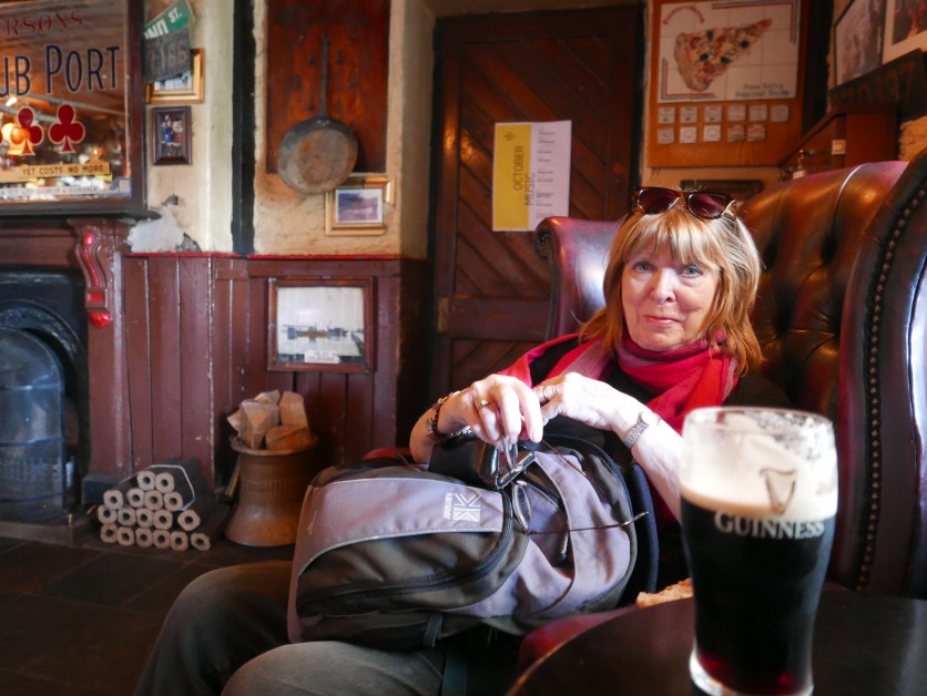 Sue in the Harbour Bar Bray