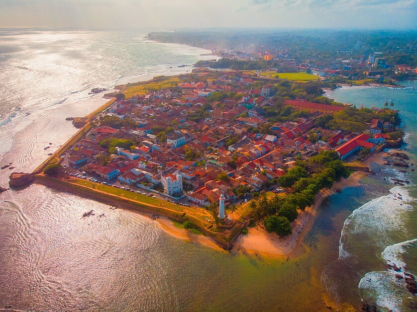 Ariel view of Galle