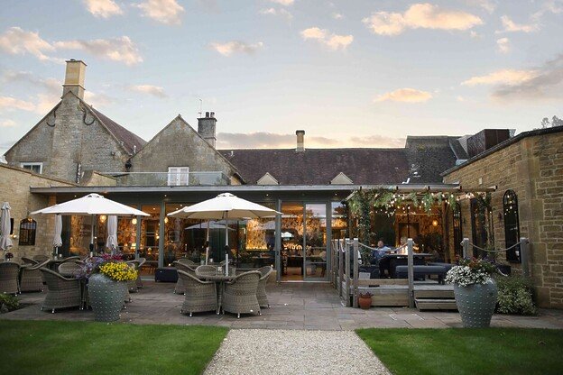 Andy Mossack eats at The Back Garden Restaurant at Dormy House in the village of Broadway in the beautiful Cotswolds.