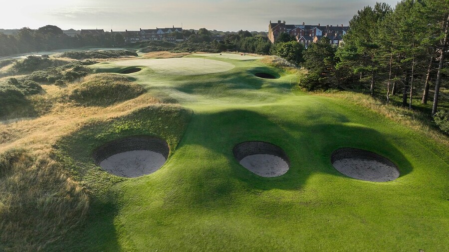 Andy Mossack plays at Royal Lytham & St Annes Golf Club and despite the giant bunkers and fierce winds finds it a glorious experience.