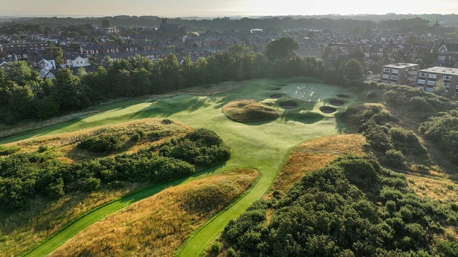 Andy Mossack plays at Royal Lytham & St Annes Golf Club and despite the giant bunkers and fierce winds finds it a glorious experience.