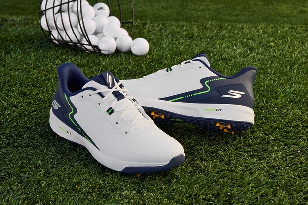 Andy Mossack slips into a couple of the latest Skechers GO GOLF Slip-Ins and feels like he’s walking in butter.