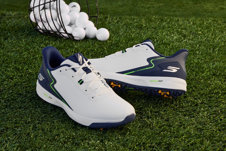 Andy Mossack slips into a couple of the latest Skechers GO GOLF Slip-Ins and feels like he’s walking in butter.
