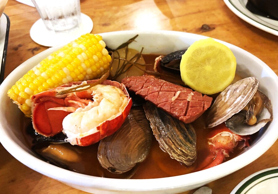 Anthea Gerrie Gets Down And Dirty With Clam And Lobster Shells At Fabulously Fishy Connie And Ted’s, West Hollywood