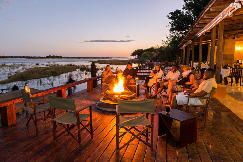 Sarah Kingdom unwinds at the Royal Zambezi Lodge just outside of the Lower Zambezi National Park
