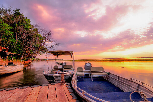 Sarah Kingdom unwinds at the Royal Zambezi Lodge just outside of the Lower Zambezi National Park